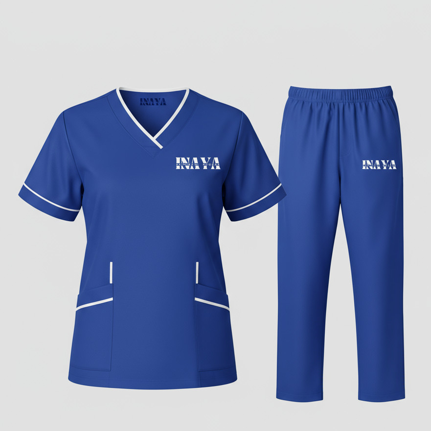 INAYA branded blue uniform set