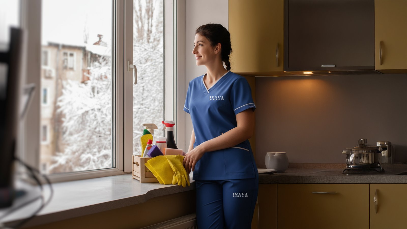 Window cleaning with household supplies